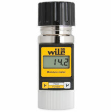 Elektronisk fuktm�tare f�r spannm�l, modell Wile 55, med digital display som visar fukthalten i %