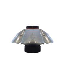 Automatisk lockmedelspump med silverf�rgad skyddsdel och svart skruvlock.