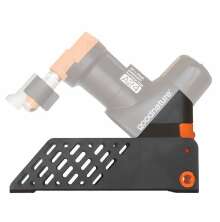 Genomg�ngsh�llare f�r A24-f�lla fr�n Goodnature, svart med orange detaljer och perforerad bottenplatta