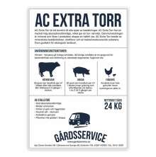 AC Extra Torr stallstr� 24 kg, h�gabsorberande torrstr� f�r n�tkreatur, grisar och fj�derf�, �ven godk�nt f�r ekologiskt lantbruk
