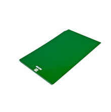 Gr�n bottenplatta i metall som underrede till fodervagn 300 liter, H�rby Bruk 4-hjulsmodell f�r stall och lantbruk