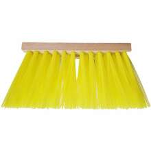 Farmarkvast med gult plastborst och tr�skaftsf�ste � slitstark kvast f�r stall, ladug�rd och lantbruk