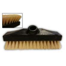 Skurborste med naturborst och svart f�ste f�r reng�ring i stall och lantbruk