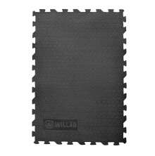 Pusselm�nstrad gummimatta fr�n Willab f�r stall och box, slitstark och halks�ker med isolerande egenskaper.