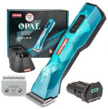 Heiniger Opal klippmaskin med batteri, laddstation och klipphuvud #10, professionell djurtrimmer f�r hund, katt och boskap