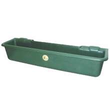 "Gr�nt fodertr�g i PP-plast, modell 1200 fr�n Foga, f�r utfodring av f�r, kalvar, kor och h�star