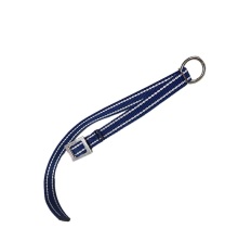 Justerbar bl� halsrem f�r f�r med metallring och sp�nne, slitstark halsrem f�r m�rkning och hantering av f�r.