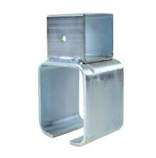 Justerbar Henderson konsol i f�rzinkat st�l f�r montering av skena 301 i skjutd�rrssystem.