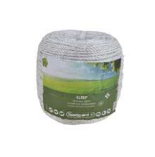 En rulle med vitt elrep f�r elst�ngsel, lindad i ett kompakt paket med produktetikett.